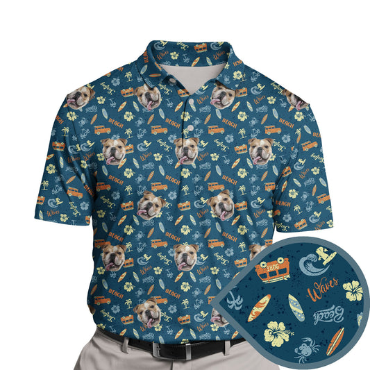 Beach Vibes | Funny Golf Shirts with Faces or Logos
