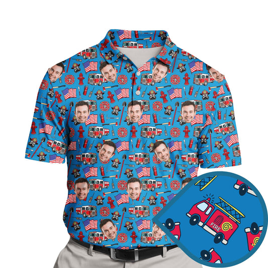 Firehouse | Funny Golf Shirts with Faces or Logos