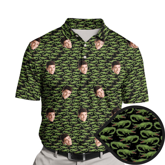 Midnight Croc | Funny Golf Shirts with Faces or Logos