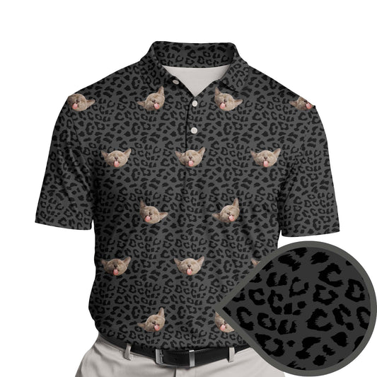 Midnight Leopard | Funny Golf Shirts with Faces or Logos