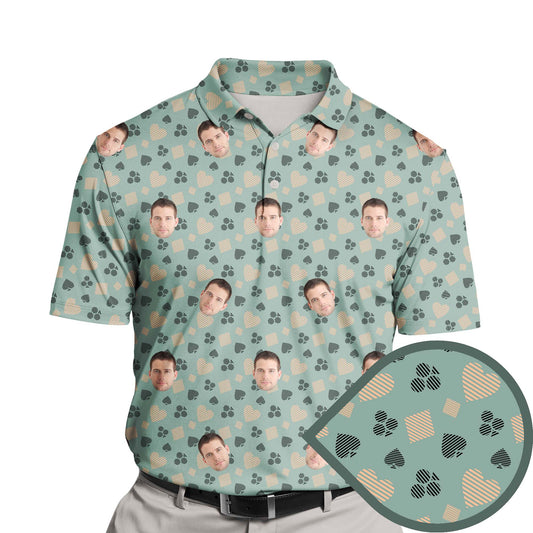Royal Flush | Funny Golf Shirts with Faces or Logos