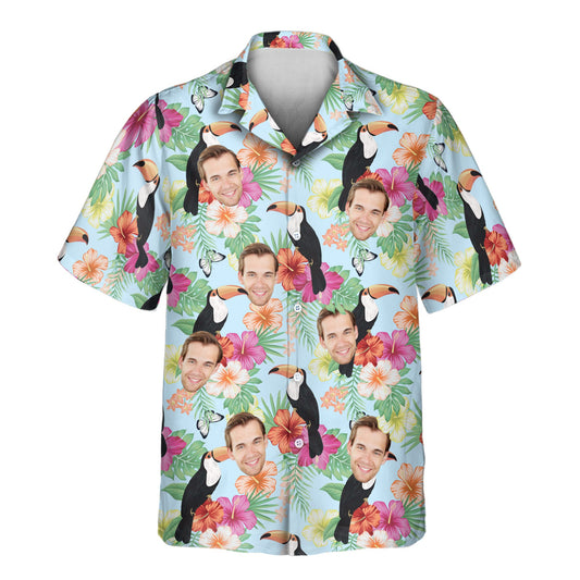 Tropical Toucan | Aloha Custom Hawaiian Shirts with Faces or Logos