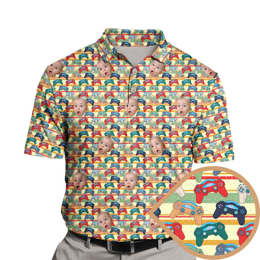 Video Game Controller | Funny Golf Shirts with Faces or Logos