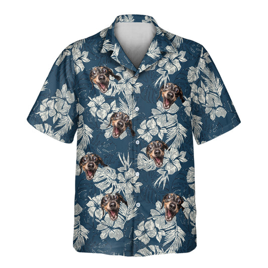 Vintage Hibiscus Vibes | Aloha Custom Hawaiian Shirts with Faces or Logos