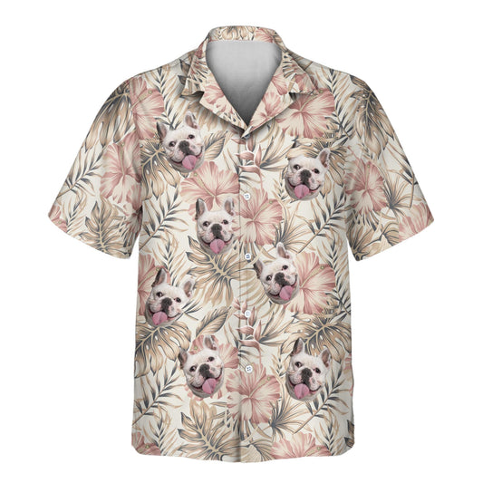Vintage Palm Hibiscus | Aloha Custom Hawaiian Shirts with Faces or Logos
