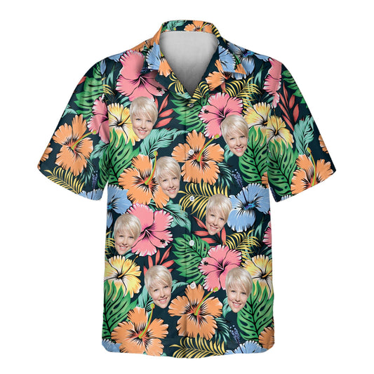 Vivid Summer | Aloha Custom Hawaiian Shirts with Faces or Logos