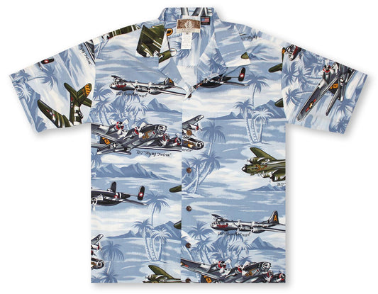Fight or Flight Blue Hawaiian Shirt