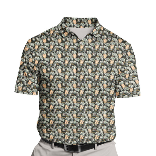 Dollar Domination | Funny Golf Shirts with Faces or Logos