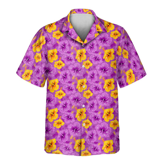 Enchanted Hibiscus Garden | Aloha Custom Hawaiian Shirts with Faces or Logos