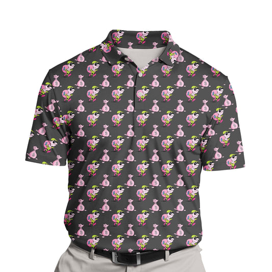 Money Heist | Funny Golf Shirts with Faces or Logos