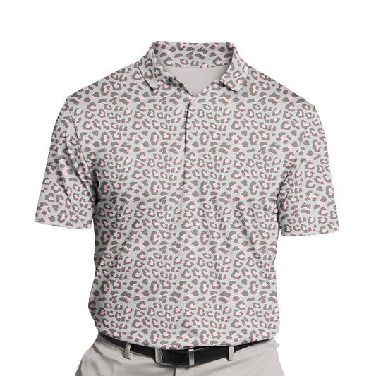 Pastel Leopard | Funny Golf Shirts with Faces or Logos