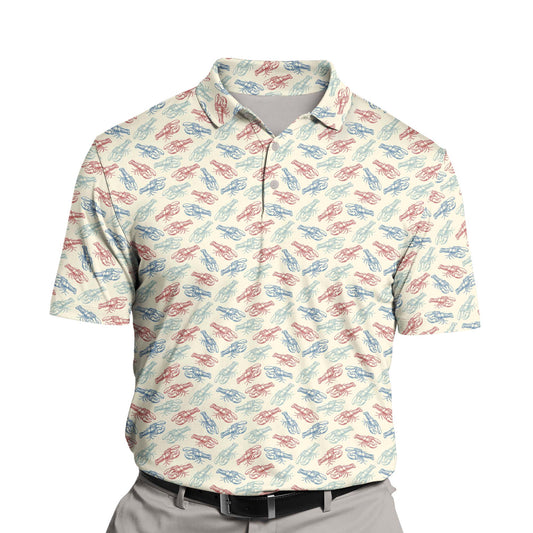 Patriotic Lobster Vibes | Funny Golf Shirts with Faces or Logos