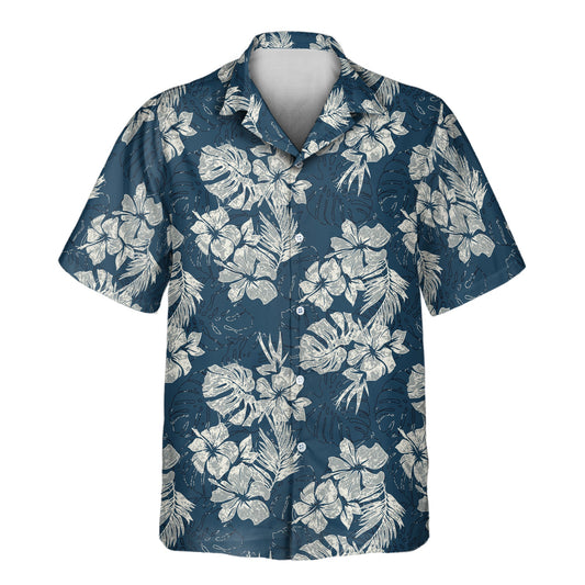 Vintage Hibiscus Vibes | Aloha Custom Hawaiian Shirts with Faces or Logos