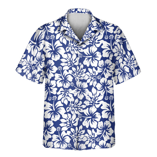 Weathered Tropic Hibiscus | Aloha Custom Hawaiian Shirts with Faces or Logos