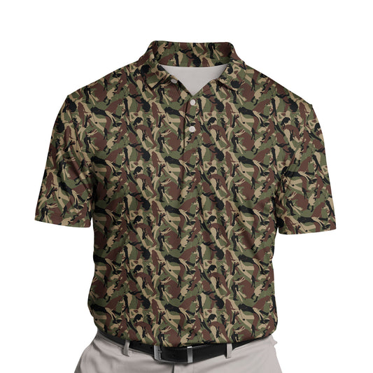 Golfer Camo | Funny Golf Shirts with Faces or Logos