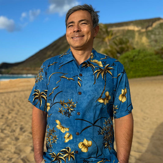 Cool Water Retro Oasis Hawaiian Shirt