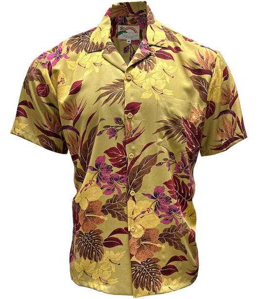 Hilo Gold Hawaiian Shirt