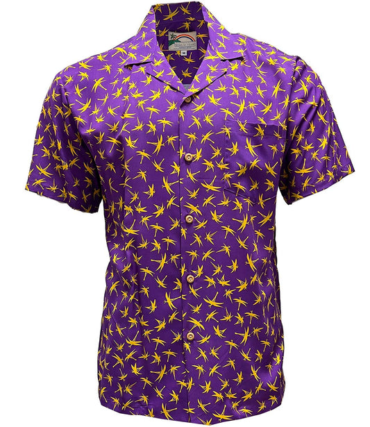 Purple Magnum Bamboo Hawaiian Shirt