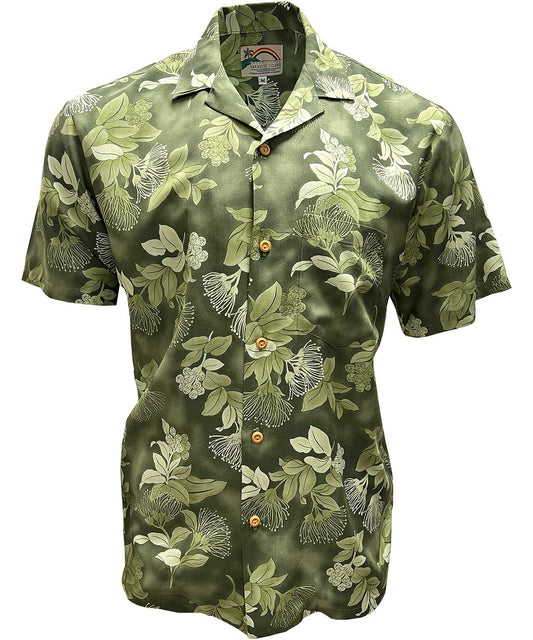 Ohia Sage Hawaiian Shirt