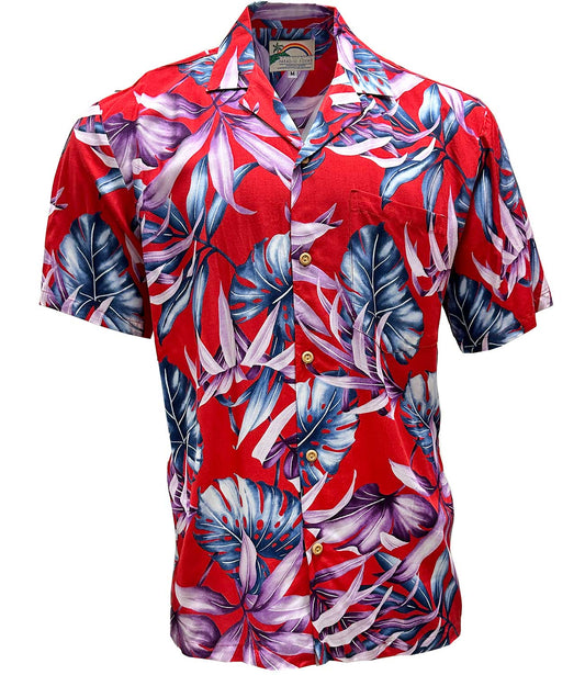 Red Rainforest Hawaiian Shirt