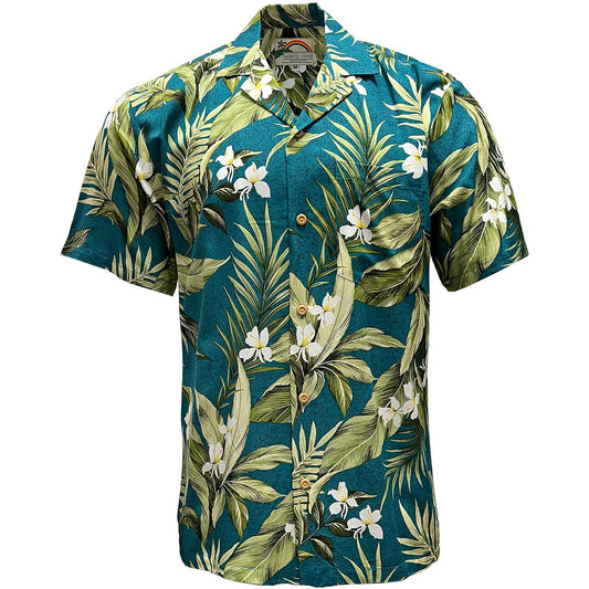 Jade White Ginger Hawaiian Shirt