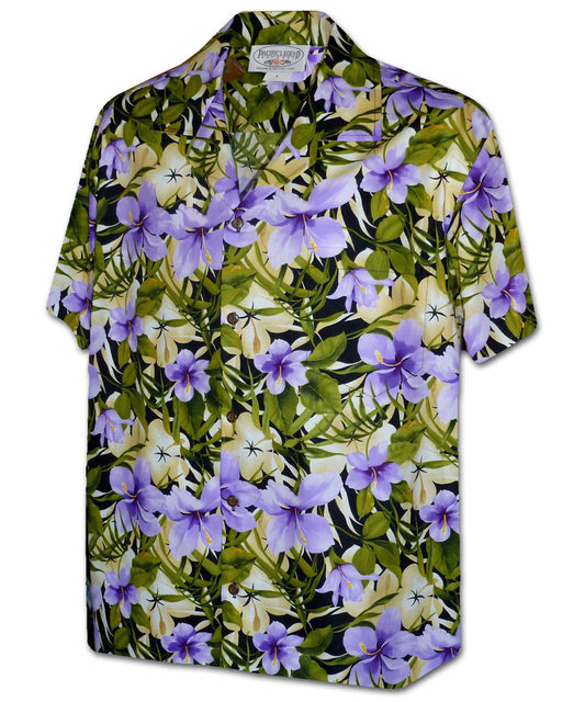 Garden Hibiscus Purple Hawaiian Shirt