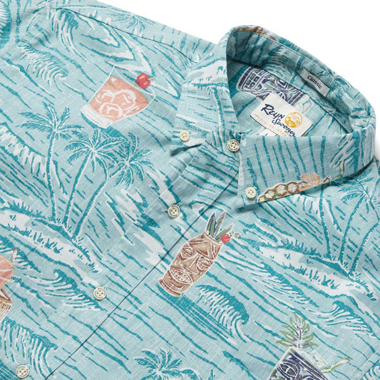 Island Sundowners Seafoam Hawaiian Shirt