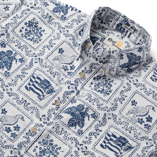 White Lahaina Sailor Archive Classic Hawaiian Shirt