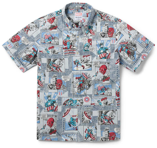 Arctic Ice Marvel Captain America Hawaiian Shirt