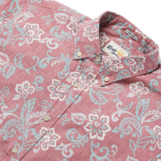 Mele Pareau Faded Ginger Hawaiian Shirt
