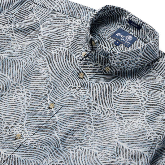 Black Molokai Channel Hawaiian Shirt