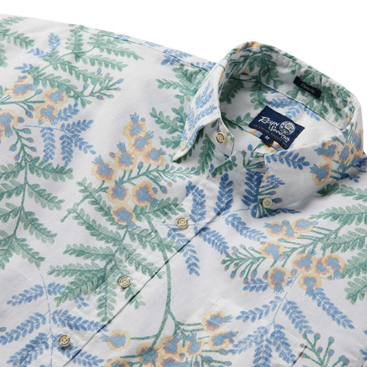 White Ohai Ali'i Hawaiian Shirt