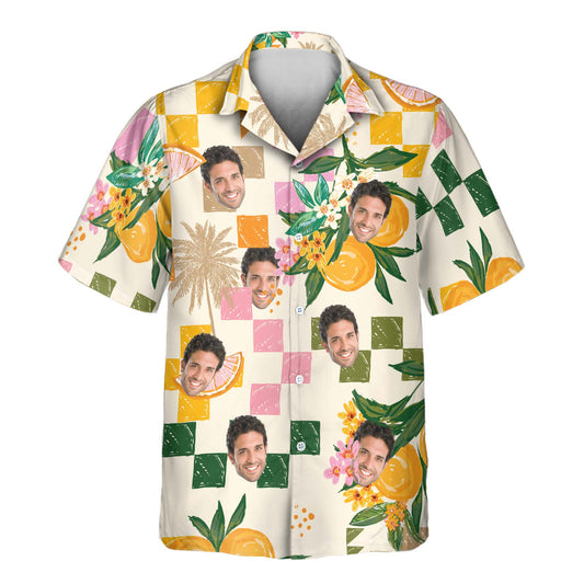 Citrus Splash | Aloha Custom Hawaiian Shirts with Faces or Logos