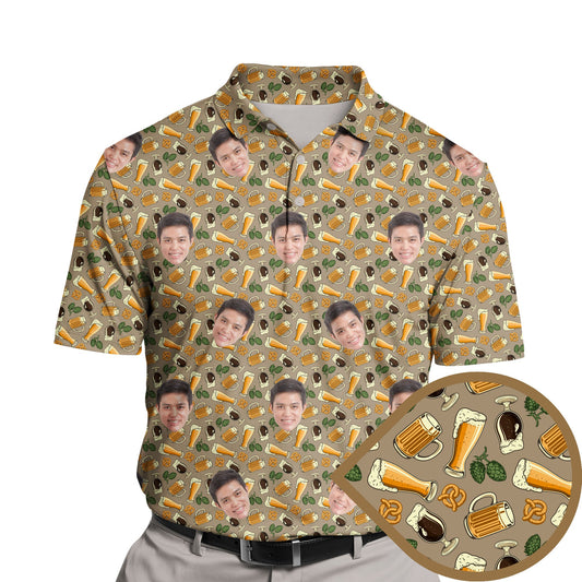 Classic Brew | Funny Golf Shirts with Faces or Logos