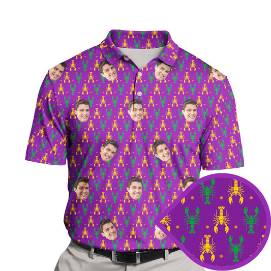 Mardi Gras Carnival | Funny Golf Shirts with Faces or Logos