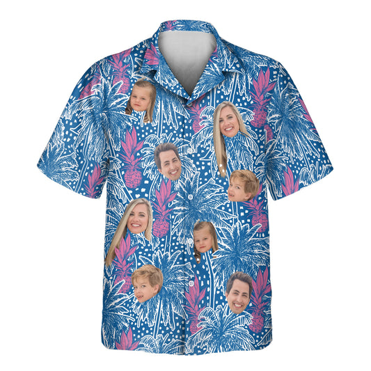 Pineapple Paradise | Aloha Custom Hawaiian Shirts with Faces or Logos