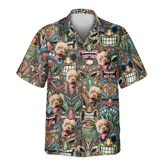 Tiki Island Vibes | Aloha Custom Hawaiian Shirts with Faces or Logos