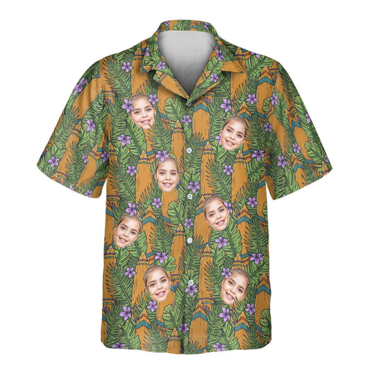 Tiki Surf Legend | Aloha Custom Hawaiian Shirts with Faces or Logos