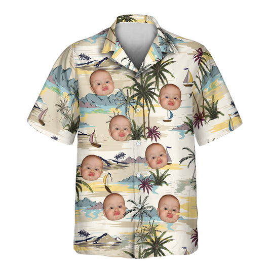 Tranquil Island | Aloha Custom Hawaiian Shirts with Faces or Logos