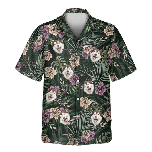 Vintage Tropical Natural | Aloha Custom Hawaiian Shirts with Faces or Logos