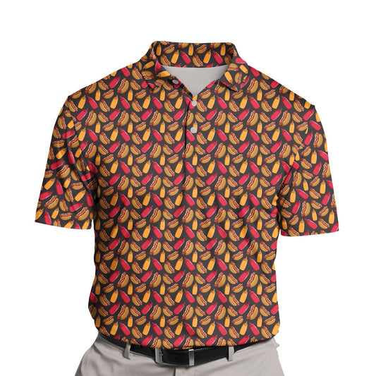 Hotdog Heaven | Funny Golf Shirts with Faces or Logos