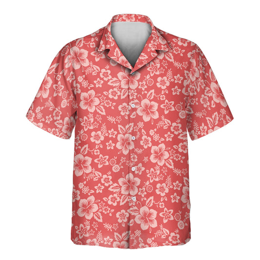 Japanese Hibiscus Blossom | Aloha Custom Hawaiian Shirts with Faces or Logos