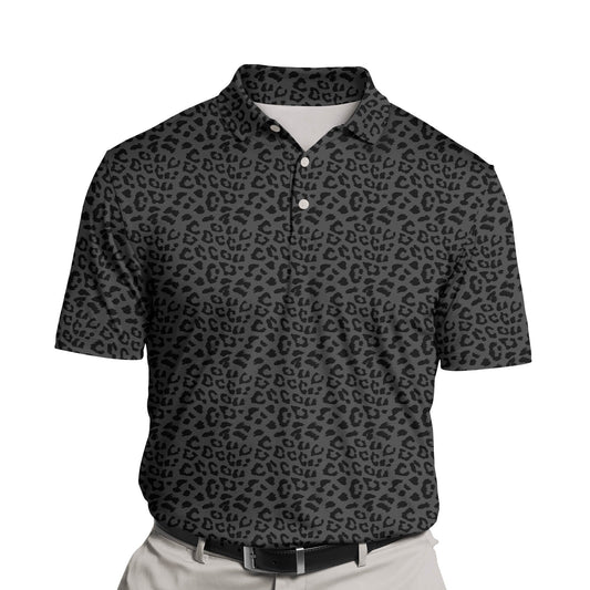 Midnight Leopard | Funny Golf Shirts with Faces or Logos