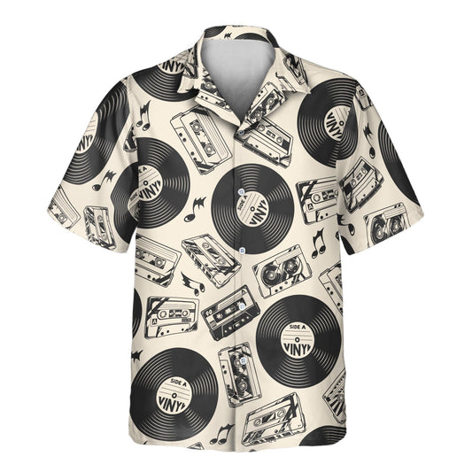 Retro Record Vibes | Aloha Custom Hawaiian Shirts with Faces or Logos