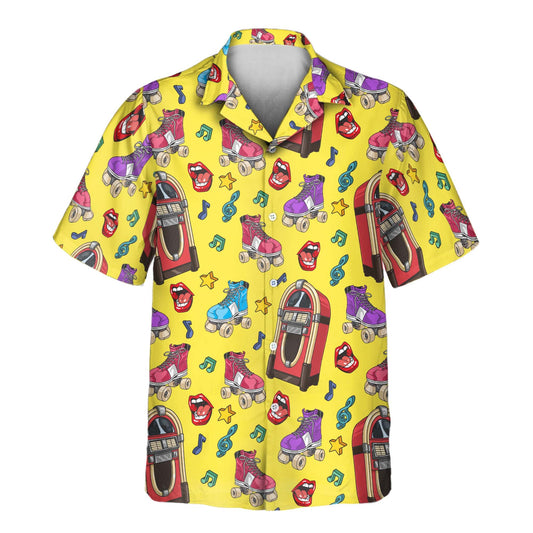 Retro Vinyl Vibes | Aloha Custom Hawaiian Shirts with Faces or Logos