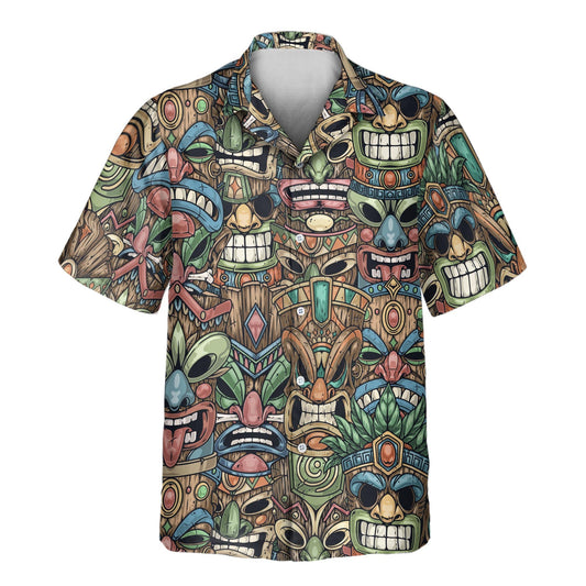 Tiki Island Vibes | Aloha Custom Hawaiian Shirts with Faces or Logos