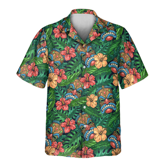 Tiki Paradise Warrior | Aloha Custom Hawaiian Shirts with Faces or Logos