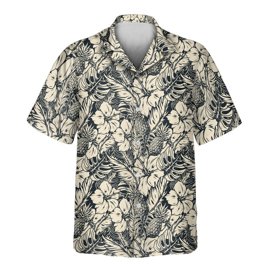 Tropical Garden Elegance | Aloha Custom Hawaiian Shirts with Faces or Logos