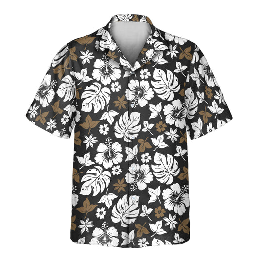 Tropical Hibiscus Flower | Aloha Custom Hawaiian Shirts with Faces or Logos
