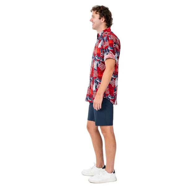 Men's Patriot Gallery Button-Down Hawaiian Shirt